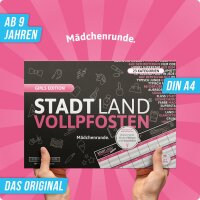 STADT LAND VOLLPFOSTEN® A4 - GIRLS EDITION "Mädchenrunde"