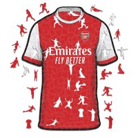 Arsenal FC - Maillot - Puzzle en Bois Taille S (150 Pi&egrave;ces)