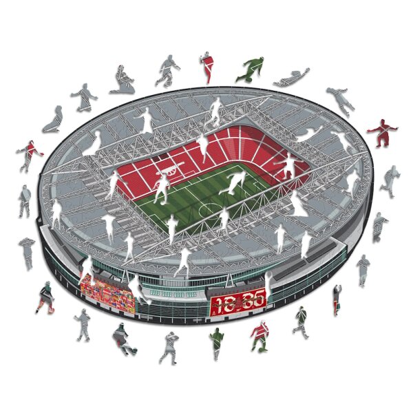 Arsenal FC - Emirates Stadium - puzzle en bois taille L (500 pi&egrave;ces)