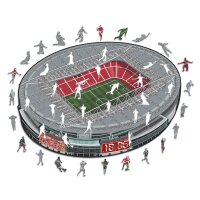 Arsenal FC - Emirates Stadium - puzzle en bois taille L (500 pi&egrave;ces)