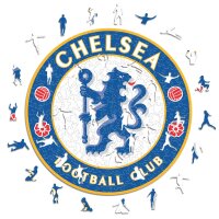 Chelesea FC - Logo - Puzzle in Legno Taglia M (270 Pezzi)