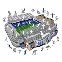Chelesea FC - Stamford Bridge Stadium - Holz Puzzle Gr&ouml;sse L (500 Teile)