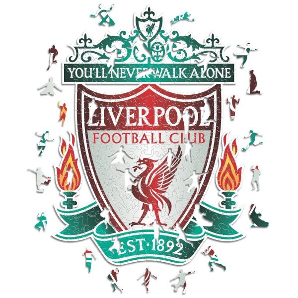 Liverpool FC - Logo - Puzzle en bois Taille L (500 pi&egrave;ces)