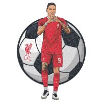 Liverpool FC - Darwin Nu&ntilde;ez - Wooden Puzzle Size L (500 pieces)
