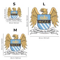 Man City FC - Retro Logo - Holz Puzzle Gr&ouml;sse M (270 Teile)