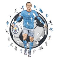 Man City FC - Phil Foden - puzzle en bois taille M (270 pi&egrave;ces)