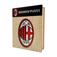 AC Milan - Logo - Puzzle in Legno Taglia S (150 Pezzi)