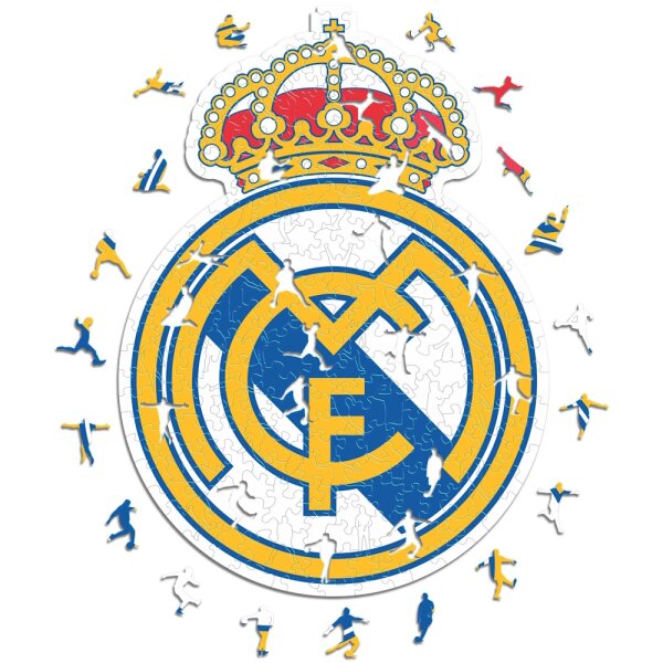 Real Madrid CF - Logo - Puzzle en bois Taille L (500 pi&egrave;ces)