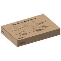 10 figurines de dinosaures en blocs de bois