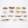 15 figurines de reptiles et damphibiens en blocs de bois
