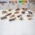 15 figurines de reptiles et damphibiens en blocs de bois