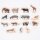 15 figurines danimaux sauvages en blocs de bois
