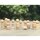 Ensemble de 10 figurines communautaires en bois