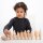 Set di 10 figure di alberi in legno