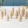 Set di 10 figure di alberi in legno