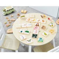 Wooden life sequence picture tiles