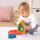 Set di 7 forme di case arcobaleno in legno
