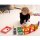 Set di 7 forme di case arcobaleno in legno