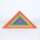 Set di 7 triangoli arcobaleno in legno