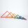 Set di 7 triangoli arcobaleno in legno