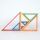 Set di 7 triangoli arcobaleno in legno