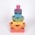 Set di 7 quadrati arcobaleno in legno