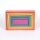 Set di 7 rettangoli arcobaleno in legno