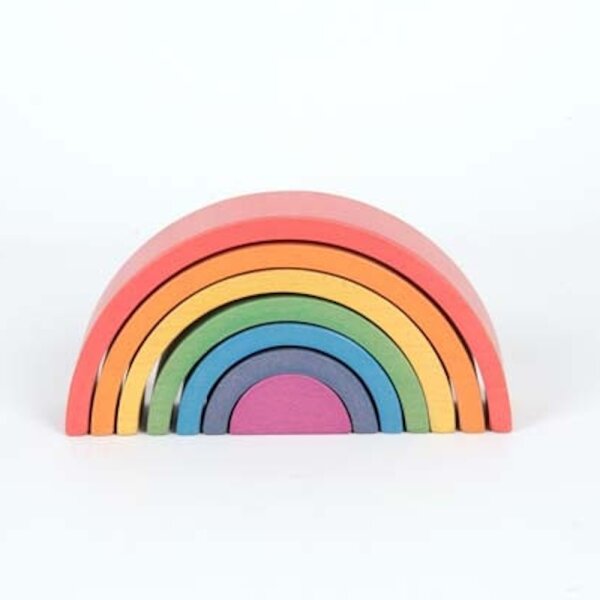 Ensemble de 7 formes arc-en-ciel en bois