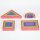 Large set of 28 rainbow shapes in wood