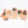 Large set of 28 rainbow shapes in wood
