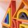 Large set of 28 rainbow shapes in wood