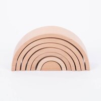 Grosses Set mit 28 verschiedenen Formen aus Holz (Natur)