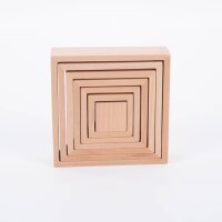 Grosses Set mit 28 verschiedenen Formen aus Holz (Natur)