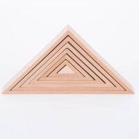 Grosses Set mit 28 verschiedenen Formen aus Holz (Natur)