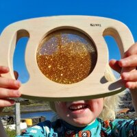 Easy-to-hold gold glitter screen