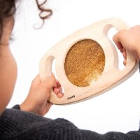 Easy-to-hold gold glitter screen