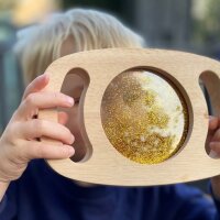 Easy-to-hold gold glitter screen