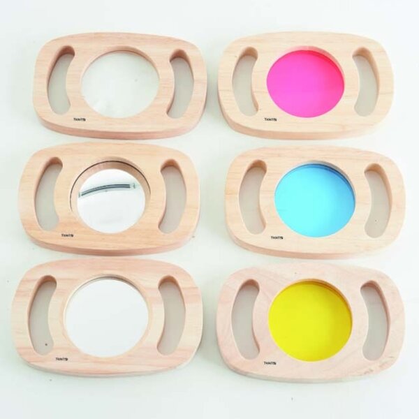 Set di specchi facili da tenere e schermi colorati per esploratori