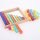 Set of 100 colored and transparent acrylic cubes and a wooden mirror box