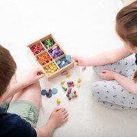 108 Piece Wooden Treasure Set with Sorting Box - Creative Play Set
