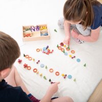 108 Piece Wooden Treasure Set with Sorting Box - Creative Play Set