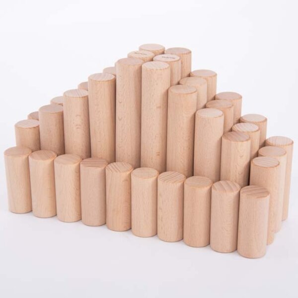 </p>Set da 40 pezzi con colonne in legno di faggio per costruzioni avventurose </p>
