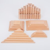 </p>Set da 40 pezzi con colonne in legno di faggio per costruzioni avventurose </p>