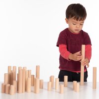 </p>Set da 40 pezzi con colonne in legno di faggio per costruzioni avventurose </p>