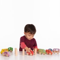 </p>Set da 40 pezzi con colonne in legno di faggio per costruzioni avventurose </p>