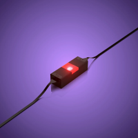 LMB 2.0 Meteor Micro LED-Baustein 1x3 - Rot (2er Pack)