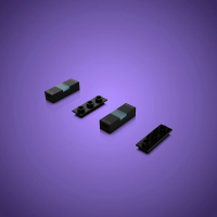 LMB 2.0 Meteor Micro LED-Baustein 1x3 - Hell-Blau (2er Pack)