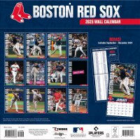 MLB - Boston Red Sox - Calendario da parete della squadra 2025 30,5 x 30,5 cm