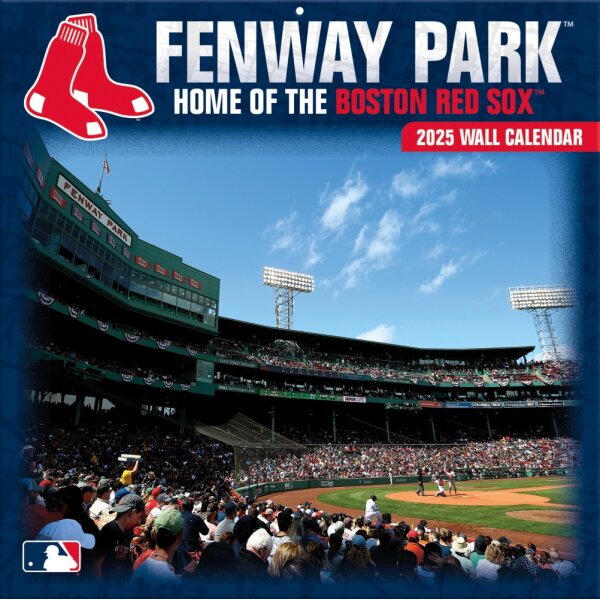 MLB-Boston Red Sox. Fenway Park - Calendario da parete dello stadio 30,5 x 30,5 cm 2025