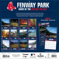MLB-Boston Red Sox. Fenway Park - Calendario da parete dello stadio 30,5 x 30,5 cm 2025